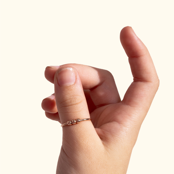 Der Chill Kid Ring: Gold | Angstring für Kinder