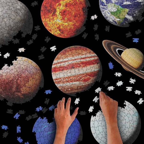 Planeten-Puzzle | 744-teiliges Weltraum-Puzzle des Sonnensystems