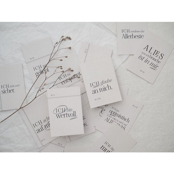 Affirmationskarten Set | 15 Mutmacher