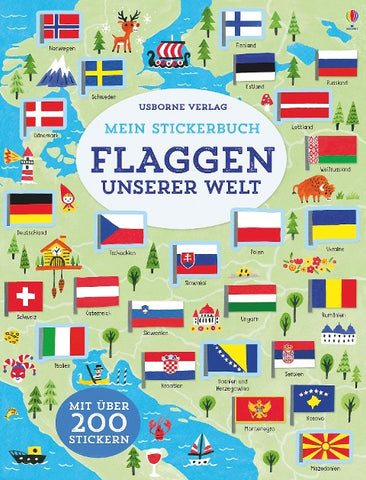 Mein Stickerbuch: Flaggen unserer Welt (Usborne)