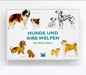 Hunde und ihre Welpen | Ein Memo-Spiel