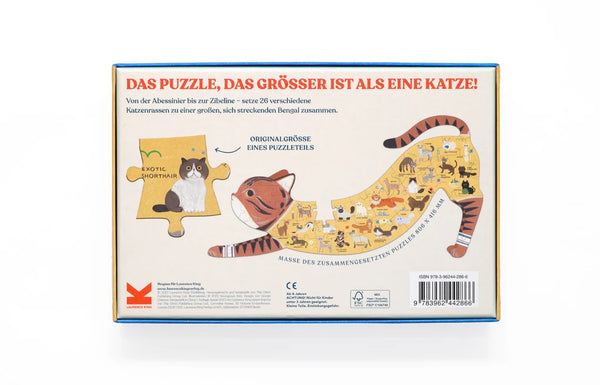 Katzen von A-Z  | Das Puzzle in Form einer Katze