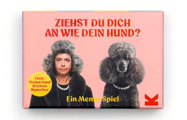 Ziehst du dich an wie dein Hund? – Spielkarten Hund und Mensch im Partnerlook