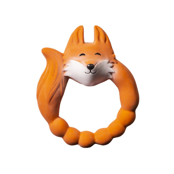 Beißring aus Naturkautschuk Fuchs - Orange