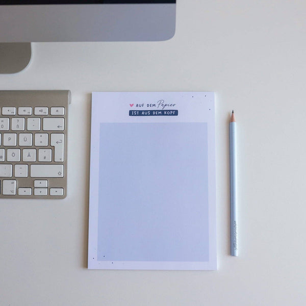 Notizblock A5 „Auf dem Papier"