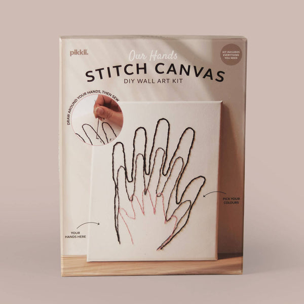 Our Hands - Stitch Canvas | DIY Handabdruck-Stickerei