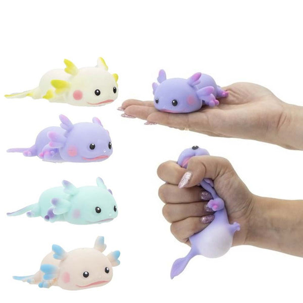 Quetsch-Axolotl Pastell | Anti-Stress-Toy