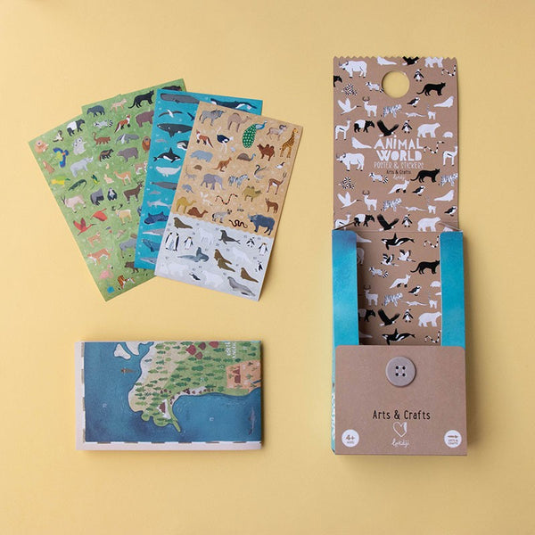 Animal World - Poster & Stickers | Londji Activity