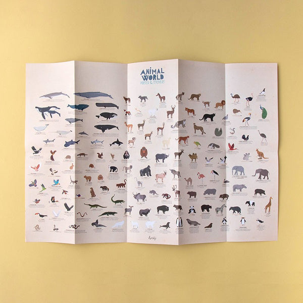 Animal World - Poster & Stickers | Londji Activity