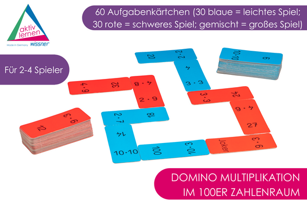 Domino Multiplikation im 100er Zahlenraum