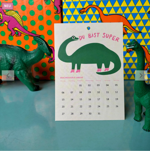 Der SÜSSOSAURUS Kalender 2025 klein | Slinga