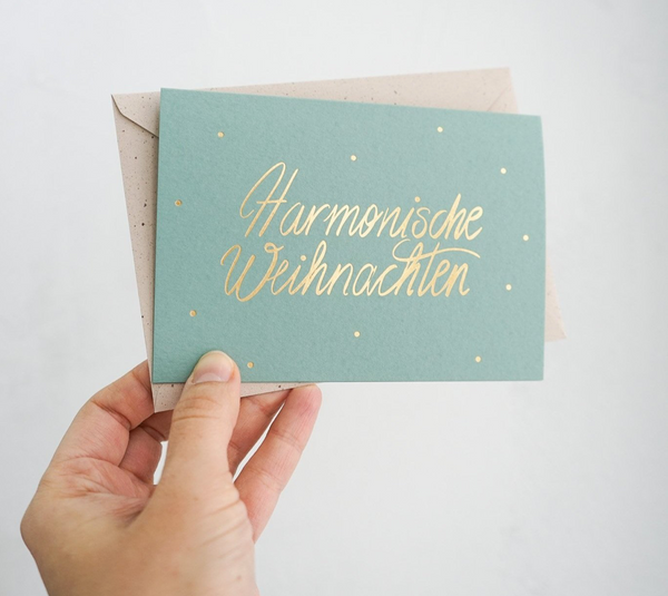 Weihnachtskarte * Harmonische Weihnachten * Mandel