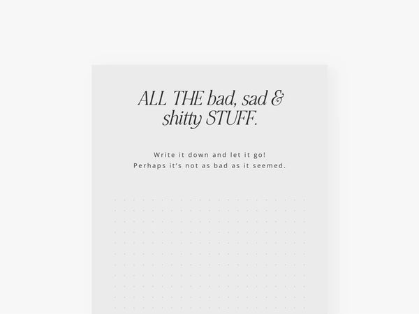 Notizblock lang / All The Stuff