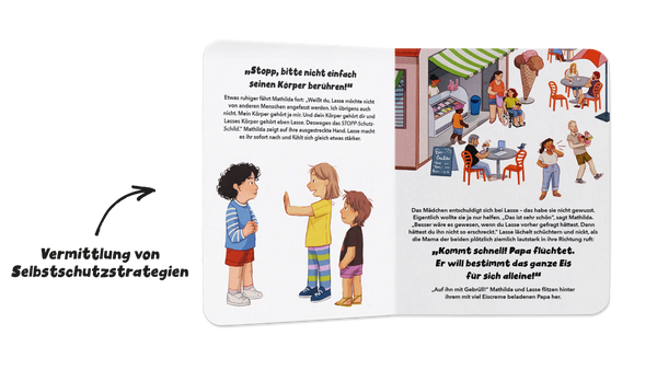 Stopp-Schutz-Schild (Körperbewusstsein und Selbstschutz 2+)