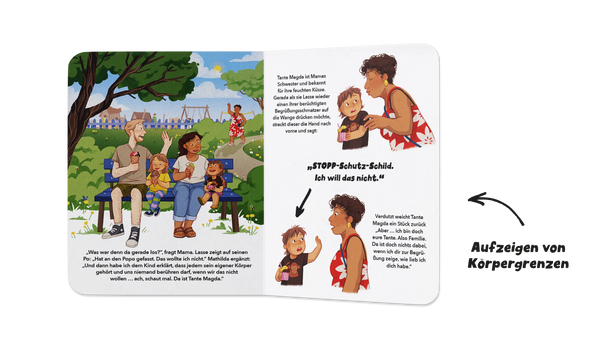 Stopp-Schutz-Schild (Körperbewusstsein und Selbstschutz 2+)