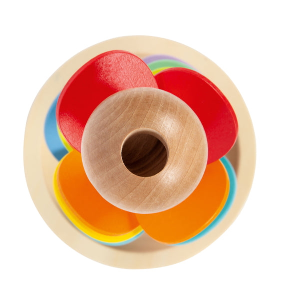 Murmelbahn mit Klangerlebnis bunt aus Holz