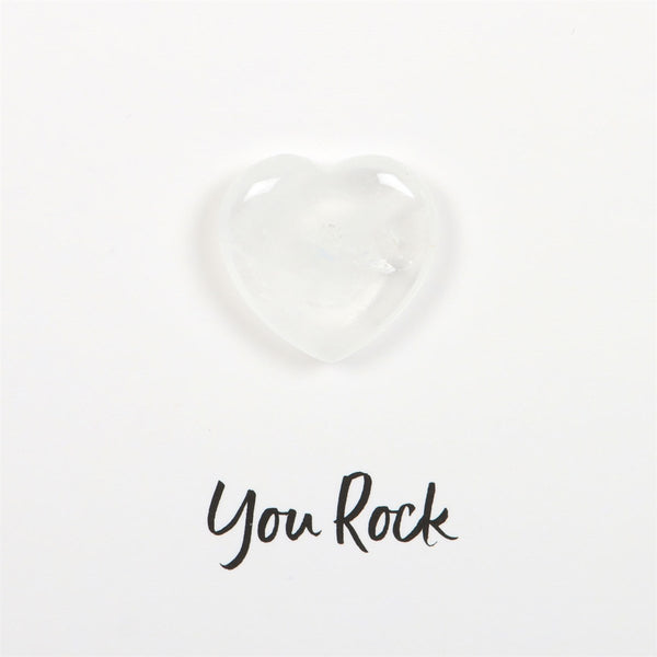 YOU ROCK Quarz Herzkristall Glücksbringer