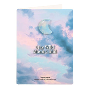 STAY WILD MOON CHILD Mondstein Glücksbringer