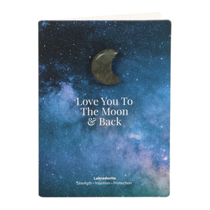 Love you to the MOON & BACK Labradorit Glücksbringer