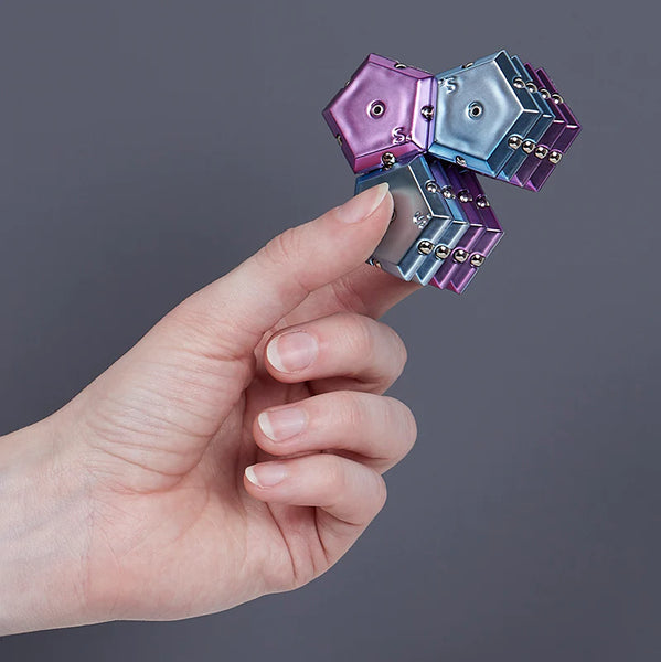 SPEKS Geode - Chrom | Magnetisches Fidget