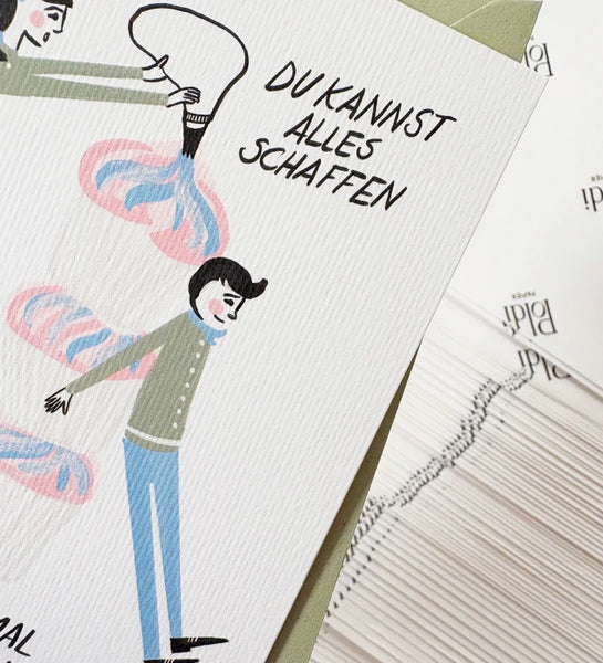 Grußkarte * Du kannst Alles schaffen *