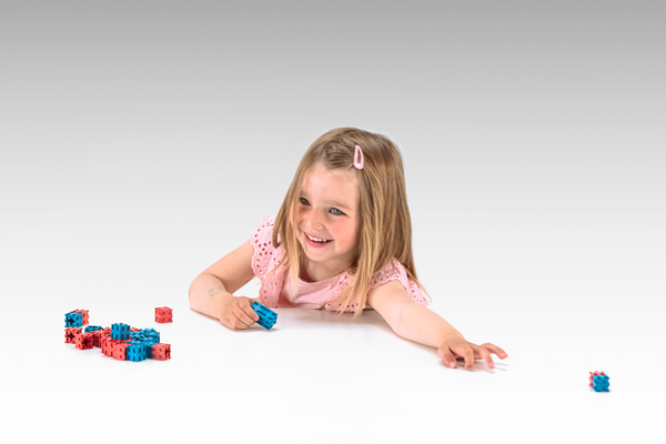 Steckwürfel Rot-Blau 100er