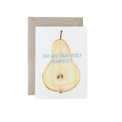 Grußkarte Pearfectly Pearfect mit Kuvert