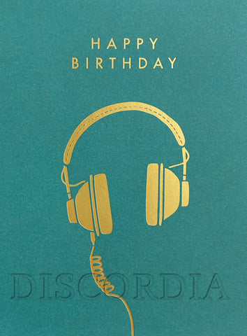 Tiny Card *Happy Birthday* Kopfhörer