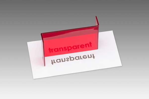 Geometriespiegel halbtransparent