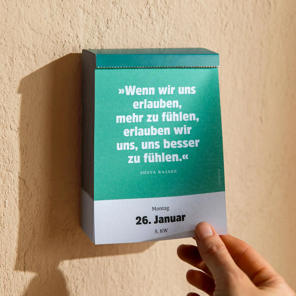 Abreißkalender »Halbwegs entspannt durch 2026«
