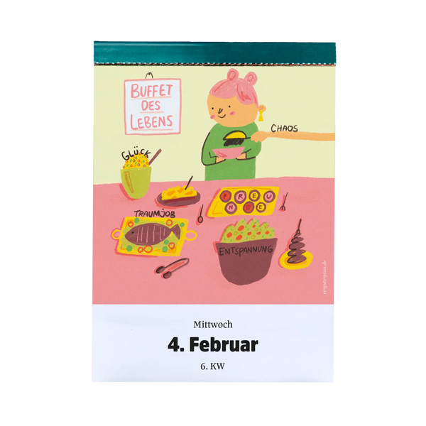 Abreißkalender »Halbwegs entspannt durch 2026«