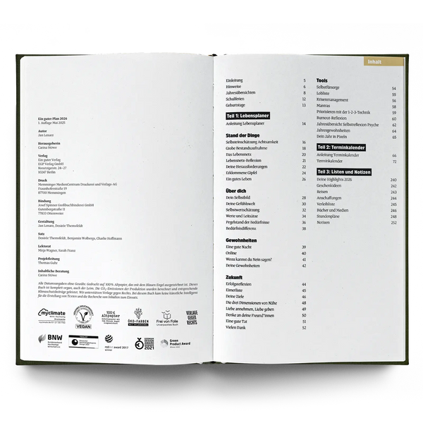 Ein guter Plan 2026 Bernstein Dunkelgelb