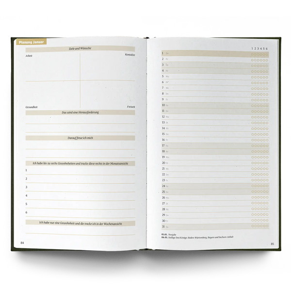 Ein guter Plan 2026 Bernstein Dunkelgelb