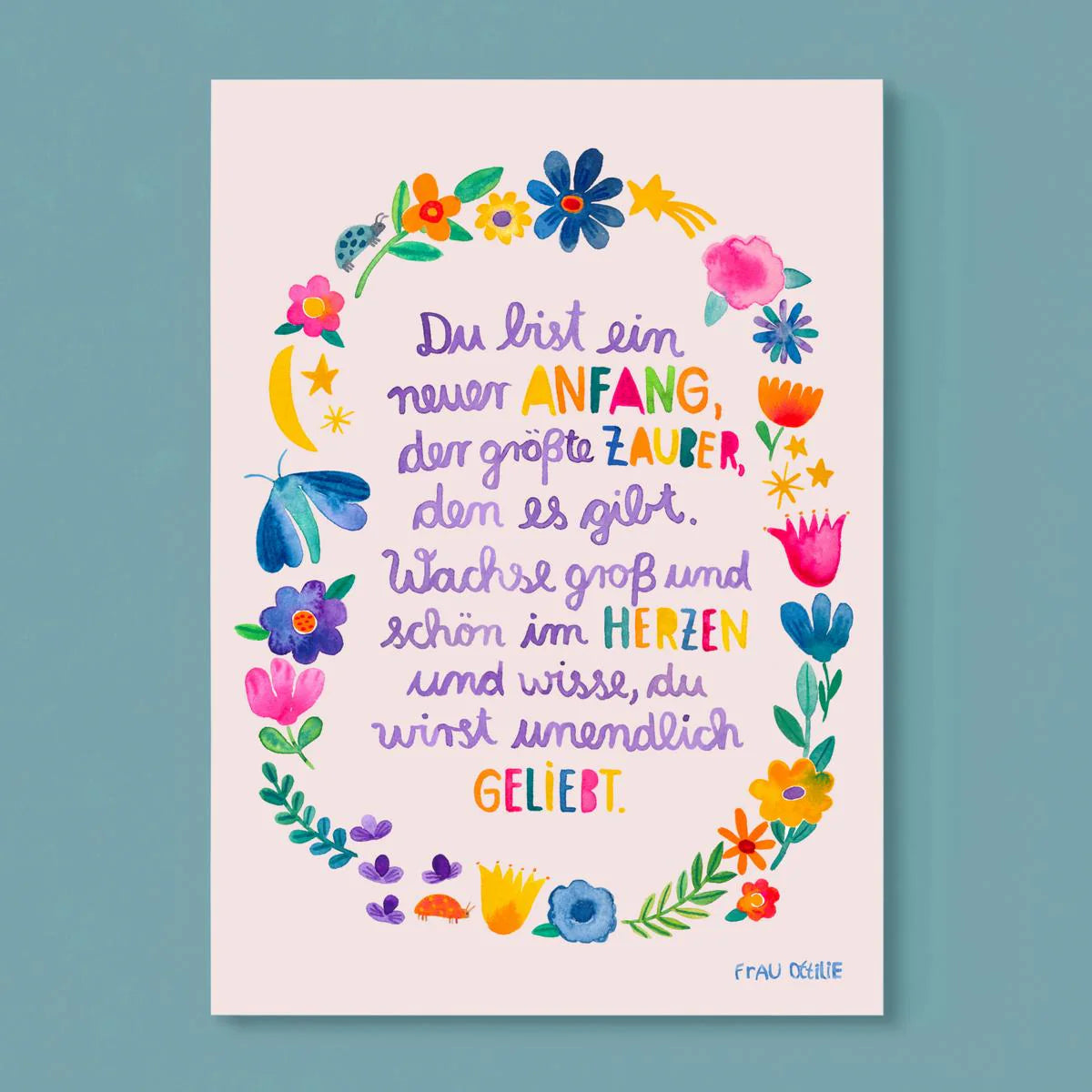 Print *Du bist ein neuer Anfang* A4 Frau Ottilie