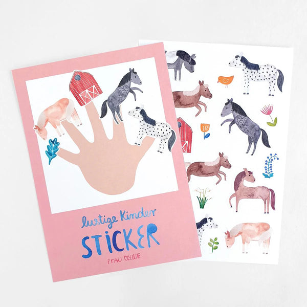 Stickerbogen *Pferde & Ponies*  Frau Ottilie