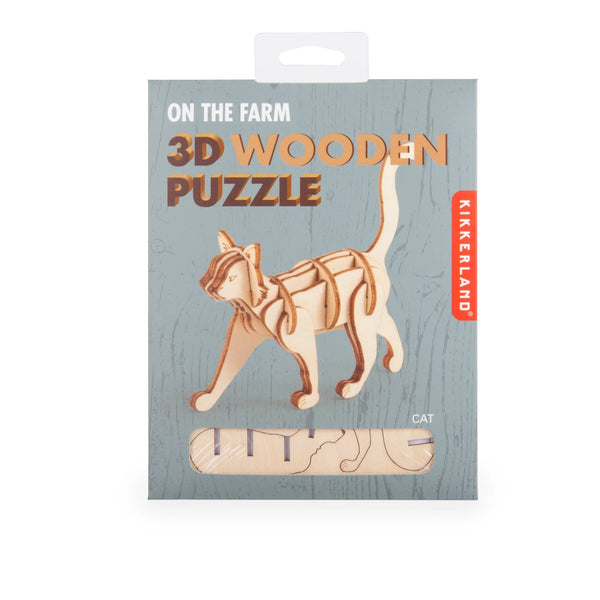 CAT 3D Wooden Puzzle - Holzpuzzle Katze