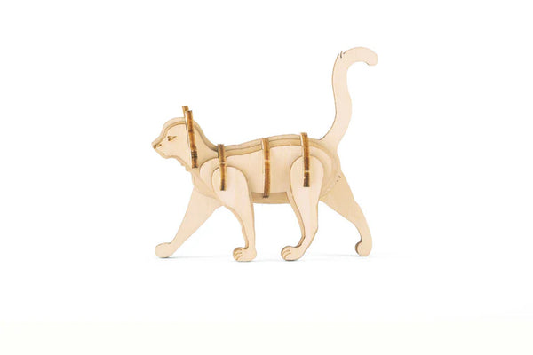 CAT 3D Wooden Puzzle - Holzpuzzle Katze