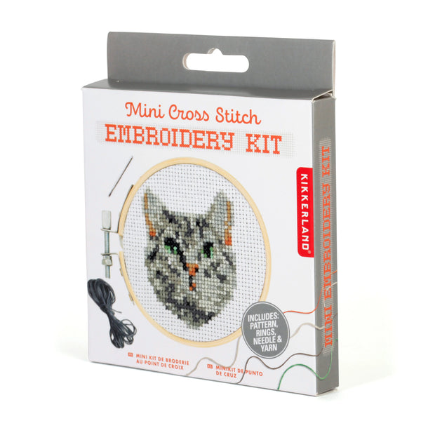 Mini CrossStitch Embroidery Cat | Stickset Katze