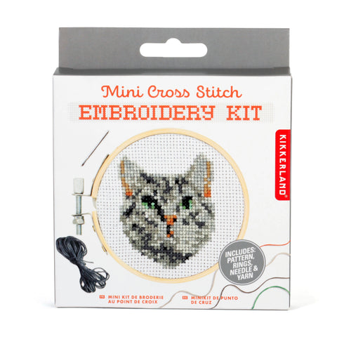 Mini CrossStitch Embroidery Cat | Stickset Katze