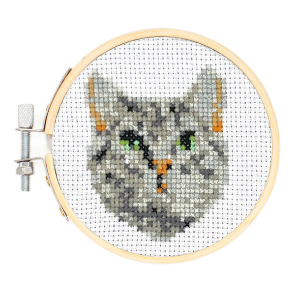 Mini CrossStitch Embroidery Cat | Stickset Katze