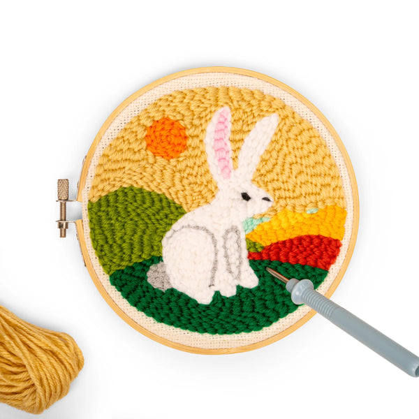 Hare Punch Needle | Stickset Hase