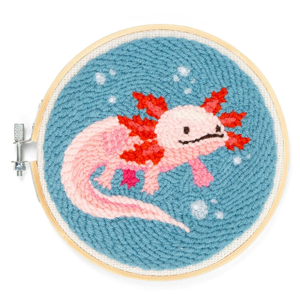 Axolotl Punch Needle | Stickset Axolotl