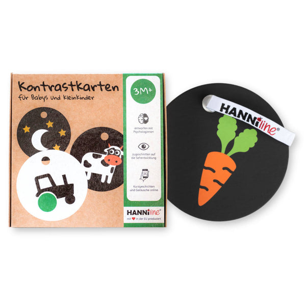 Kontrastkarten ab dem 3. Lebensmonat | Geburtsgeschenk für Babys