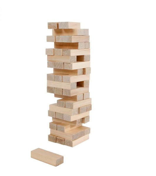Wackelturm Holz, 48 Teile