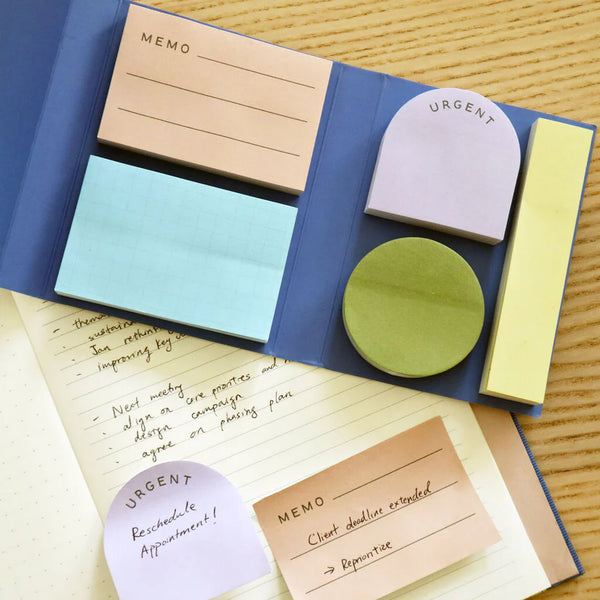 Pocket Sticky Notes - set of 5 sticky pads | Haftnotizzettel