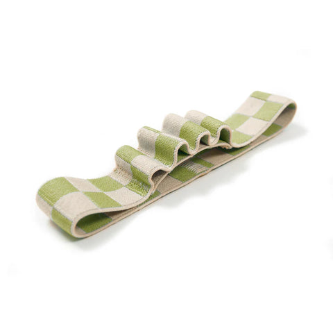 Pen Holder Book Band | Stiftehalter grün kariert