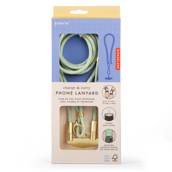 Inkerie Charge & Carry Phone Lanyard - Blau
