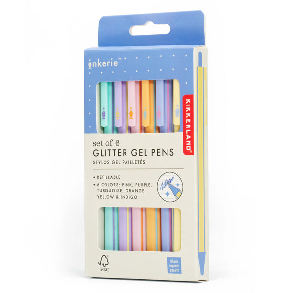Inkerie Glitzer-Gelstifte | Glitzerstifte Set