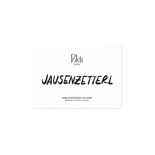 Jausenzetterl, Notizblock A7