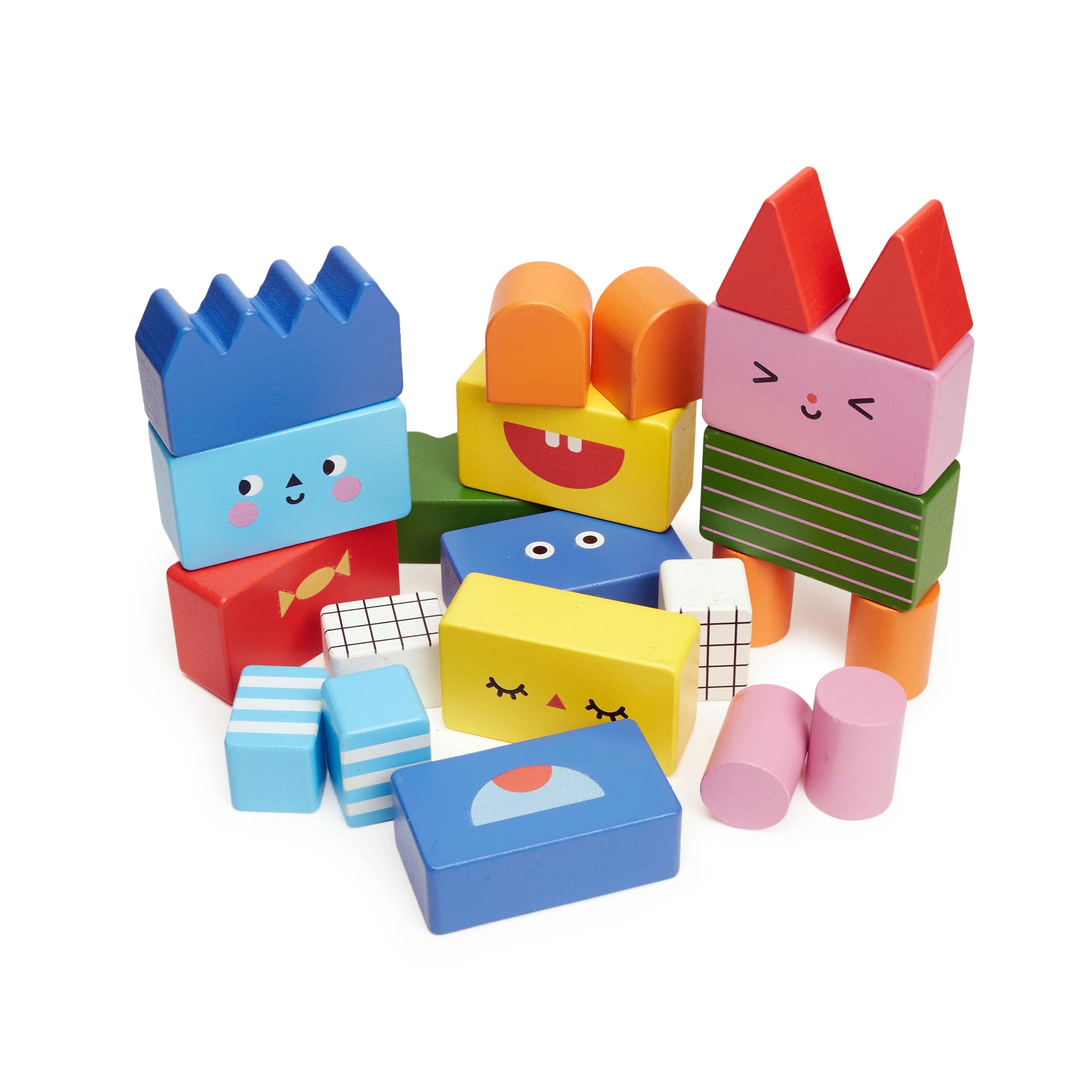 Holzbauklötze STACK & MIX building blocks KIDOKI